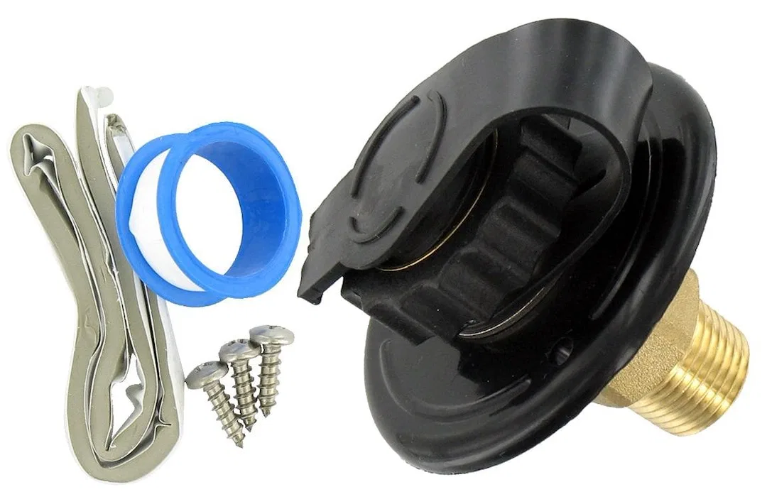 A01-0169LFVP – VALTERRA LLC Fresh Water Inlet, Used For RV Fresh Water System Flush Mount 1/2 Inch Male Pipe Thread I...